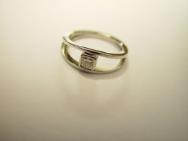 Ring, 960/- Platin, Radiant